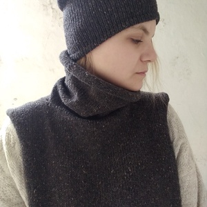 Kötött Tweedgallér / Borsszem - ruha & divat - sál, sapka, kendő - sál - Meska.hu