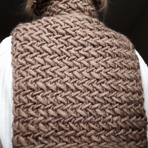 Extra vastag kötött gallér - ruha & divat - sál, sapka, kendő - sál - Meska.hu