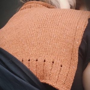 Kötött Tweedgallér / Róka - ruha & divat - sál, sapka, kendő - sál - Meska.hu