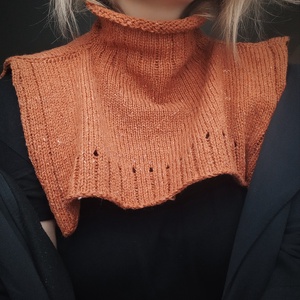 Kötött Tweedgallér / Róka - Meska.hu