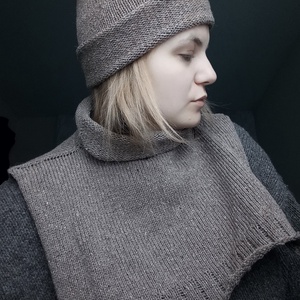 Kötött Tweedgallér és sapka / Grizzly - Meska.hu