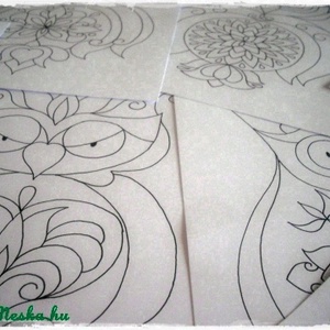 Baglyos színező - nyomtatható PDF -  - Meska.hu