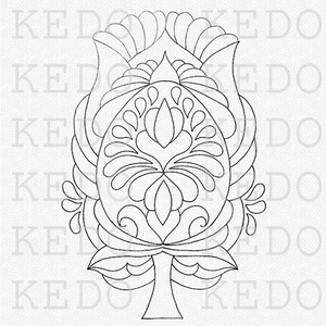 Húsvéti tojás-tulipánok- nyomtatható tulipános sablon füzet -  - Meska.hu