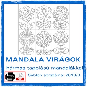 Mandala Virágok 2019/3 - Meska.hu