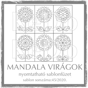 Virágos sablon lapok - művészet - grafika & illusztráció - Meska.hu