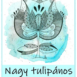 Nagy tulipános füzet 3., Művészet, Grafika & Illusztráció, Digitális, Fotó, grafika, rajz, illusztráció, MESKA