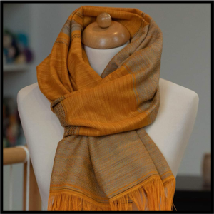 Homoktövis kendő - ruha & divat - sál, sapka, kendő - kendő - Meska.hu