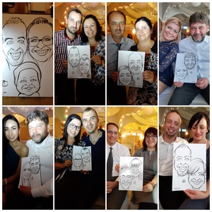 Élő karikatúra rajzolás esküvőn, rendezvényeken - művészet - portré & karikatúra - karikatúra - Meska.hu