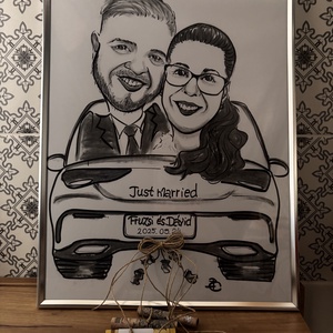 Nászajándék pénz kreatívan, Esküvő, Emlék & Ajándék, Nászajándék, Esküvői pénzátadó képkeret, Fotó, grafika, rajz, illusztráció, MESKA