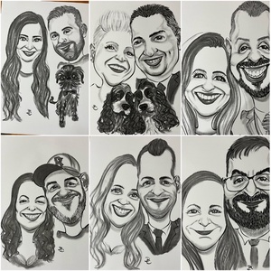 Páros karikatúra - művészet - portré & karikatúra - karikatúra - Meska.hu