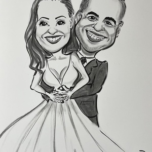 Karikatúra nászajándékba - művészet - portré & karikatúra - karikatúra - Meska.hu
