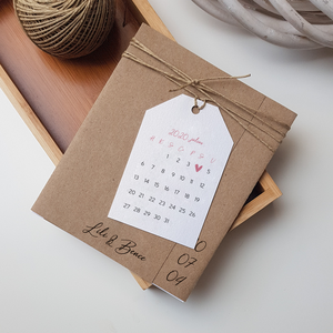 Esküvői meghívó  rosegold natúr - esküvő - meghívó & kártya - meghívó - Meska.hu