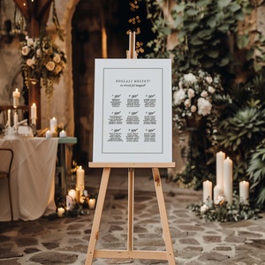 Modern love esküvői ültetési rend tábla, Esküvő, Meghívó & Kártya, Ültetési rend, Fotó, grafika, rajz, illusztráció, Papírművészet, MESKA