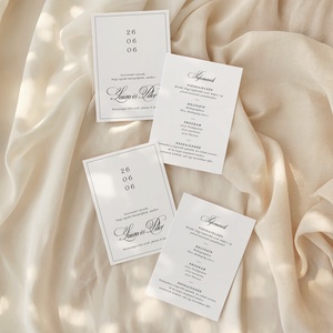 Monroe esküvői meghívó - esküvő - meghívó & kártya - meghívó - Meska.hu