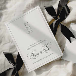 Monroe esküvői meghívó - Meska.hu