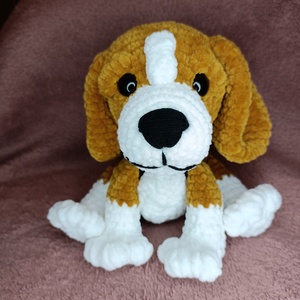 Horgolt Beagle kutyus - játék & sport - plüssállat & játékfigura - kutya - Meska.hu