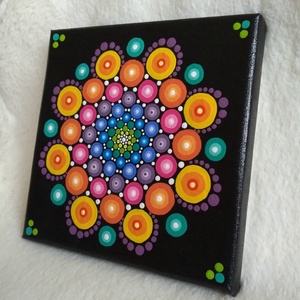 Szivárvány mandala - otthon & életmód - dekoráció - spiritualitás - mandala - Meska.hu