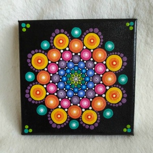 Szivárvány mandala - otthon & életmód - dekoráció - spiritualitás - mandala - Meska.hu