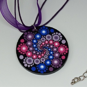 Galaxis mandala nyaklánc - Meska.hu
