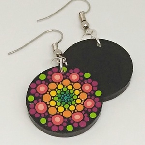 Neon mandala fülbevaló - ékszer - fülbevaló - lógós kerek fülbevaló - Meska.hu Neon mandala fülbevaló - ékszer - fülbevaló - lógós kerek fülbevaló - Meska.hu