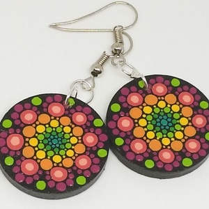 Neon mandala fülbevaló - ékszer - fülbevaló - lógós kerek fülbevaló - Meska.hu Neon mandala fülbevaló - ékszer - fülbevaló - lógós kerek fülbevaló - Meska.hu
