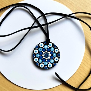 Január mandala nyaklánc - ékszer - nyaklánc - medálos nyaklánc - Meska.hu