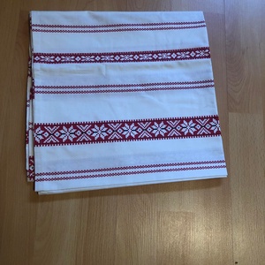 Asztalterítő szőttes hatású 140x130 cm  - otthon & életmód - konyhafelszerelés, tálalás - konyhai textil - konyharuha & törlőkendő - Meska.hu