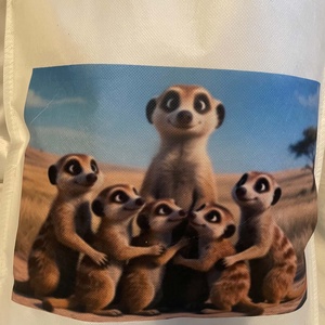 Szatyor szurikáták mintával, Táska & Tok, Bevásárlás & Shopper táska, Shopper, textiltáska, szatyor, , MESKA