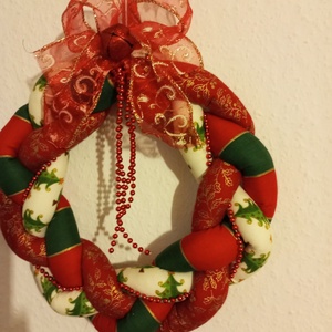 Adventi fonott ajtódísz - Meska.hu