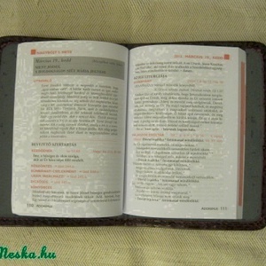 Bőrtok Adoremus misenaptárhoz -  - Meska.hu
