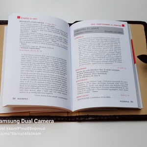 Bőrtok Adoremus misenaptárhoz - táska & tok - pénztárca & más tok - kártyatartó & irattartó - Meska.hu