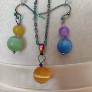 Szivárvány - ékszer - ékszerszett - Meska.hu