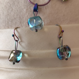 Kék szivrvny - ékszer - ékszerszett - Meska.hu