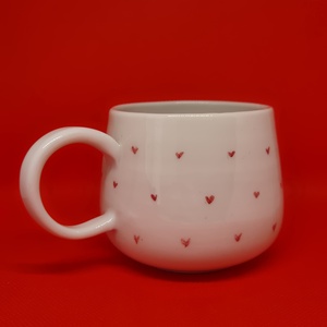 Szivecskés bögre - otthon & életmód - konyhafelszerelés, tálalás - tálalás - bögre & csésze - Meska.hu