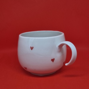 Szives bögre (hibás), Otthon & Életmód, Konyhafelszerelés, tálalás, Tálalás, Bögre & Csésze, Agyagozás, Kerámia, MESKA