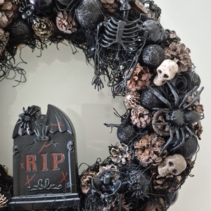 Halloweeni ajtódísz - otthon & életmód - dekoráció - ajtó- és ablak dekoráció - ajtódísz & kopogtató - Meska.hu