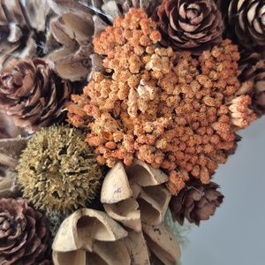 Őszi ajtó dísz - elegáns és természetes koszorú - otthon & életmód - dekoráció - ajtó- és ablak dekoráció - ajtódísz & kopogtató - Meska.hu