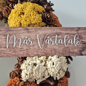 Őszi ajtó dísz - elegáns és természetes koszorú - otthon & életmód - dekoráció - ajtó- és ablak dekoráció - ajtódísz & kopogtató - Meska.hu