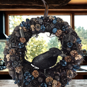 Halloween ajtódísz fekete hollóval - otthon & életmód - dekoráció - halloween - halloweeni ajtódíszek és ablakdíszek - Meska.hu Halloween ajtódísz fekete hollóval - otthon & életmód - dekoráció - halloween - halloweeni ajtódíszek és ablakdíszek - Meska.hu