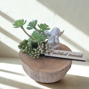 Kegyeleti dísz angyalkával  Emléked őrizzük - otthon & életmód - vallás - temetkezési tárgy - sírdísz, kegyeleti dísz - Meska.hu