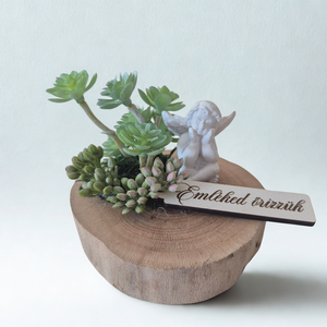 Kegyeleti dísz angyalkával  Emléked őrizzük - otthon & életmód - vallás - temetkezési tárgy - sírdísz, kegyeleti dísz - Meska.hu