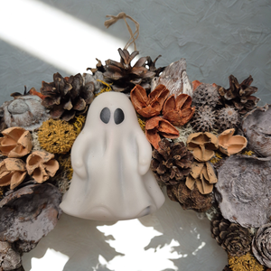 Világító halloween ajtódísz  Vidám szellemek - otthon & életmód - dekoráció - halloween - halloweeni ajtódíszek és ablakdíszek - Meska.hu