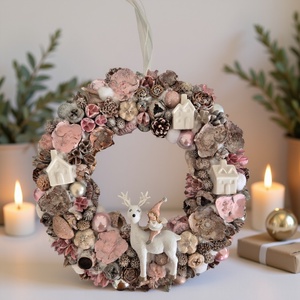 Karácsonyi ajtódísz, Karácsony, Karácsonyi lakásdekoráció, Karácsonyi ajtódíszek, , MESKA