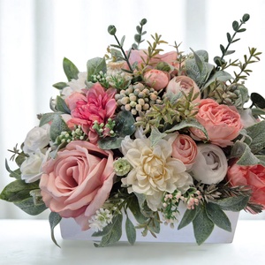 Romantikus virágos asztaldísz � pasztell elegancia - Meska.hu