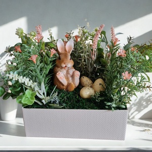 Húsvéti asztaldísz nyuszival � tavaszi kompozíció dobozban - Meska.hu
