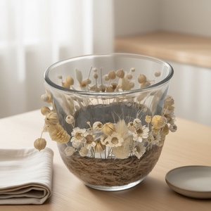 Mécsestartó natur száraz virágokkal � letisztult elegancia, Otthon & Életmód, Gyertya, illat, aroma, Mécses és mécsestartó, , MESKA