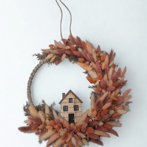 Szárazvirágos ajtódísz  - otthon & életmód - dekoráció - ajtó- és ablak dekoráció - ajtódísz & kopogtató - Meska.hu