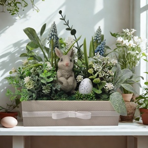 Letisztult húsvéti asztaldísz nyuszival � tavaszi KENDEKOR dekoráció dobozban - otthon & életmód - dekoráció - asztal és polc dekoráció - asztaldísz - Meska.hu
