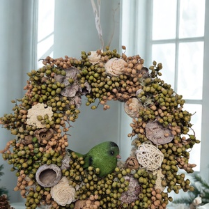 Tavaszi ajtódísz kismadárral, Otthon & Életmód, Dekoráció, Ajtó- és ablak dekoráció, Ajtódísz & Kopogtató, , MESKA