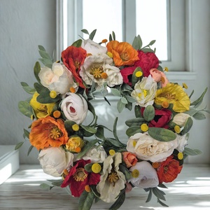 Tavaszi asztaldísz- üveg mécsestartóval, természetes hatású  - otthon & életmód - dekoráció - asztal és polc dekoráció - asztaldísz - Meska.hu